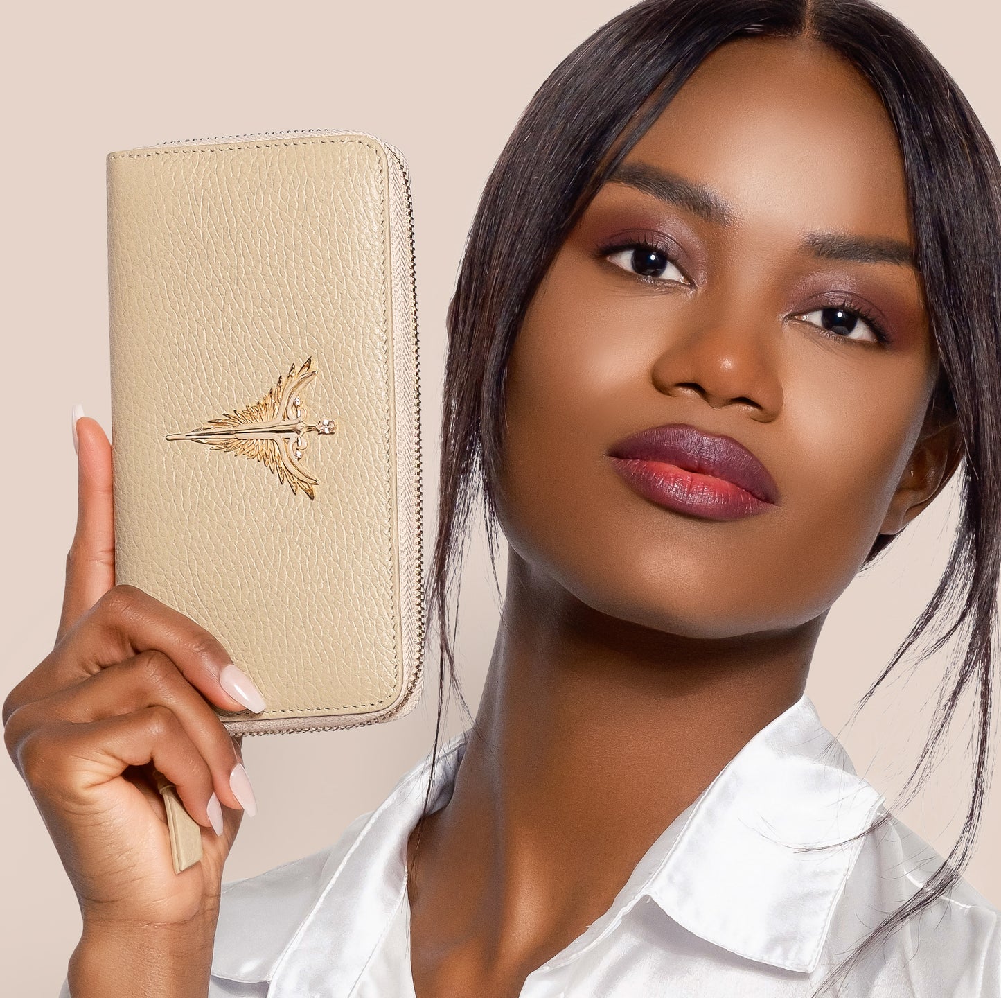 Michael sand genuine leather women's wallet