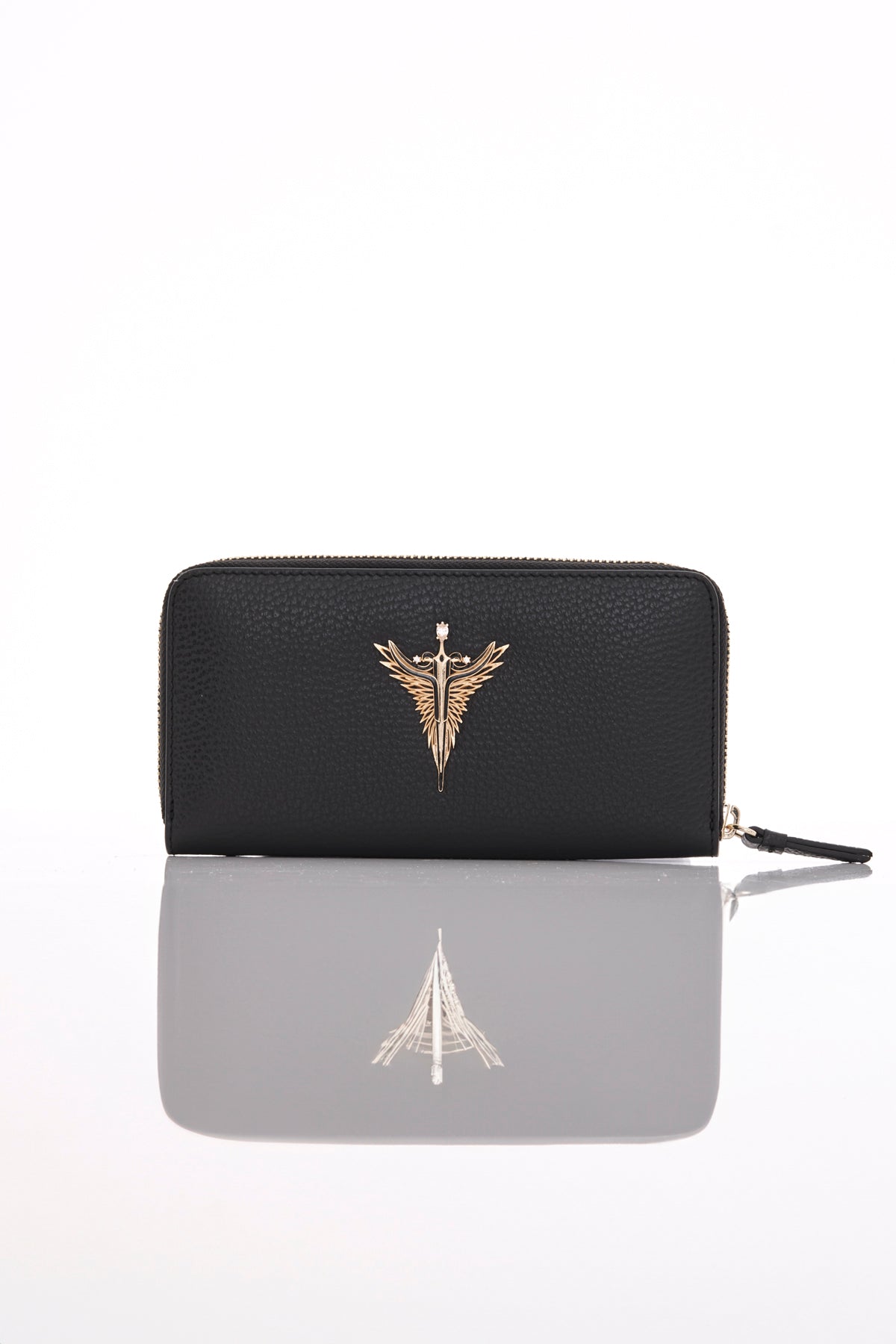 black michael genuine leather women's wallet front