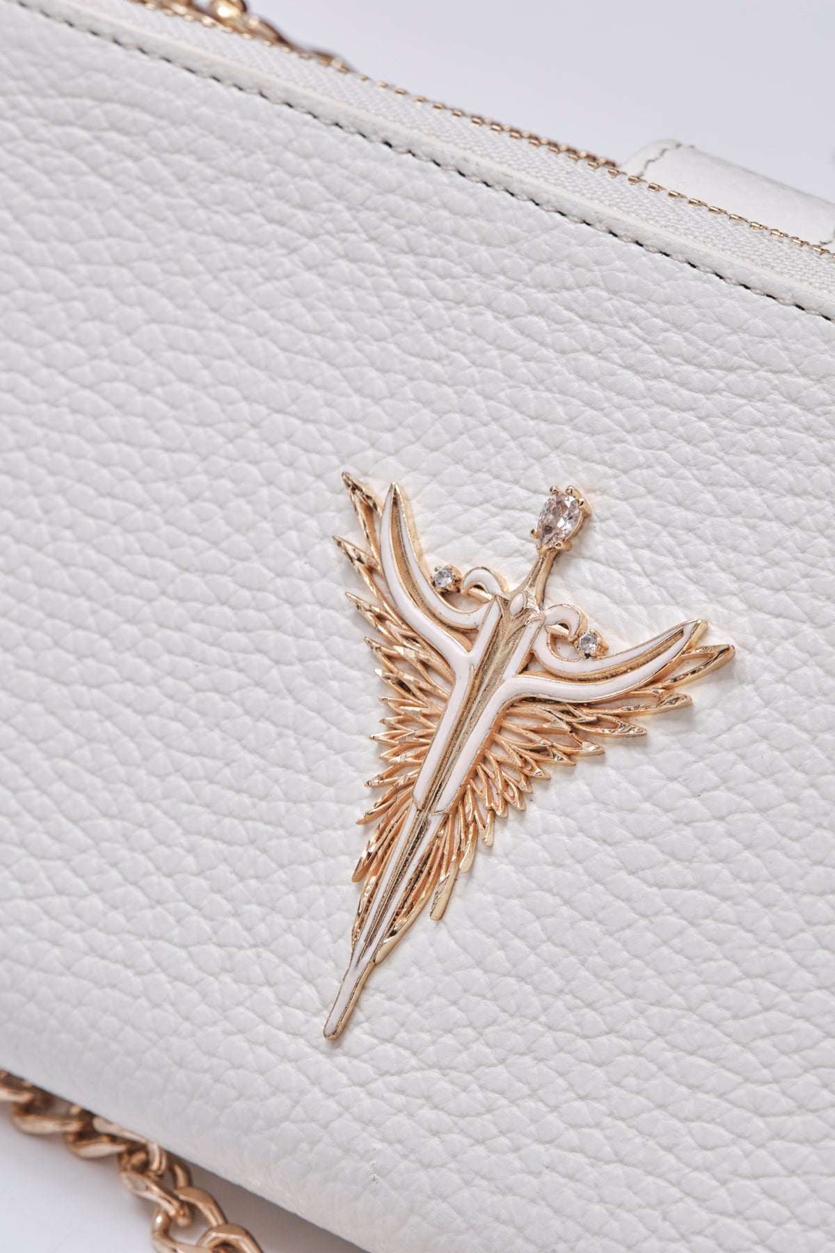 white Michael genuine leather women's crossbody bag jewelry